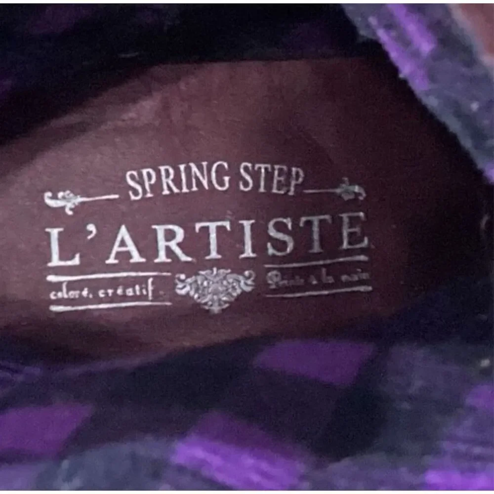 L'Artiste By Spring Step Makos Black and Snakeskin Heeled Boots Booties